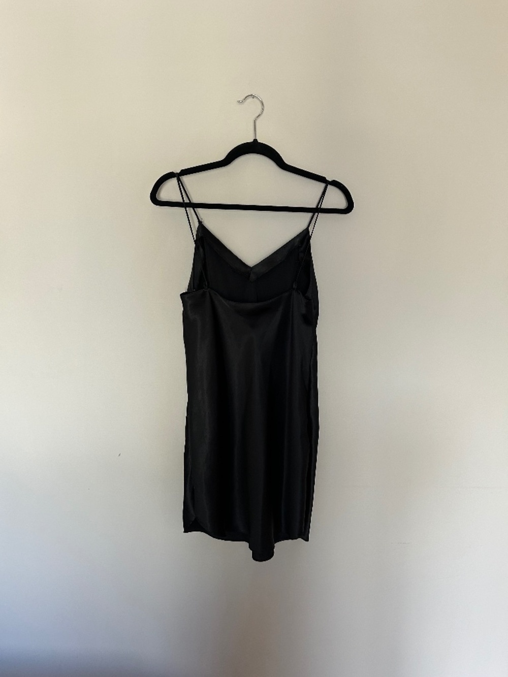 Black Mini Slip Dress
